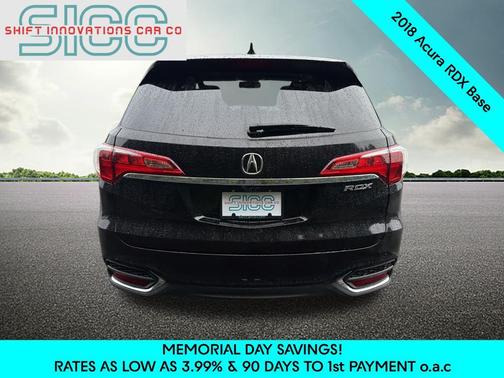 Crystal Black Pearl 2018 Acura RDX AcuraWatch Plus Package