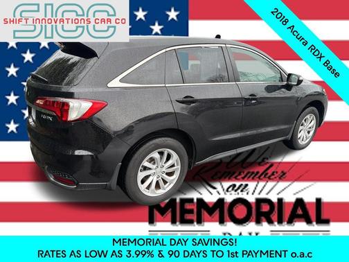 Crystal Black Pearl 2018 Acura RDX AcuraWatch Plus Package