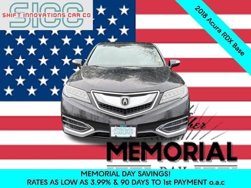Crystal Black Pearl 2018 Acura RDX AcuraWatch Plus Package