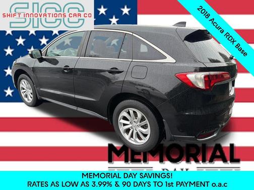 Crystal Black Pearl 2018 Acura RDX AcuraWatch Plus Package