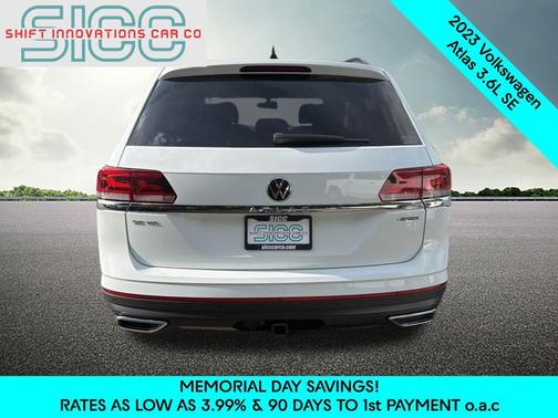 Pure White 2023 Volkswagen Atlas 3.6L SE w/Technology