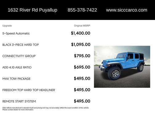 Chief Clearcoat 2018 Jeep Wrangler JK Unlimited Rubicon