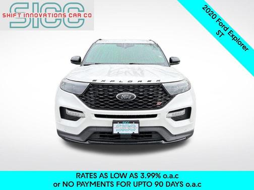 Star White Metallic Tri-Coat 2020 Ford Explorer ST