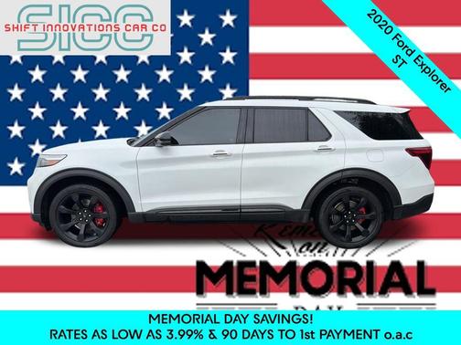 Star White Metallic Tri-Coat 2020 Ford Explorer ST