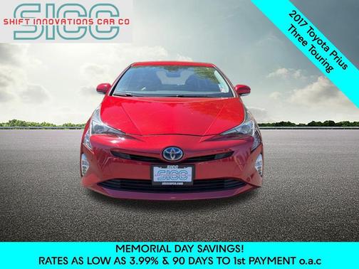 Hypersonic Red 2017 Toyota Prius Three Touring
