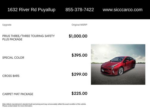 Hypersonic Red 2017 Toyota Prius Three Touring
