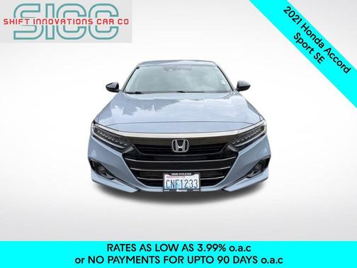 Sonic Gray Pearl 2021 Honda Accord Sport SE 1.5T
