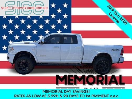 Bright White Clearcoat 2019 RAM 2500 Laramie Crew Cab 4x4 6'4' Box