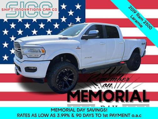 Bright White Clearcoat 2019 RAM 2500 Laramie Crew Cab 4x4 6'4' Box