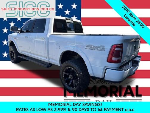 Bright White Clearcoat 2019 RAM 2500 Laramie Crew Cab 4x4 6'4' Box