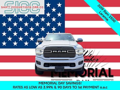 Bright White Clearcoat 2019 RAM 2500 Laramie Crew Cab 4x4 6'4' Box