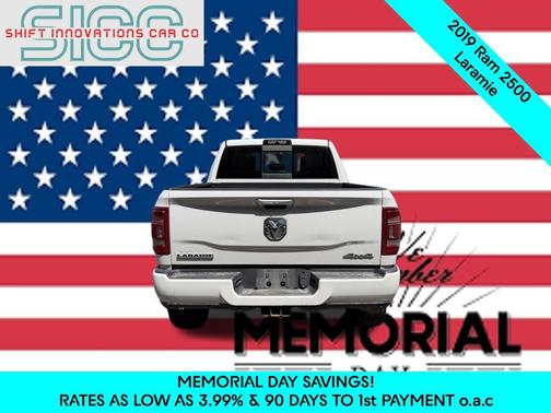 Bright White Clearcoat 2019 RAM 2500 Laramie Crew Cab 4x4 6'4' Box