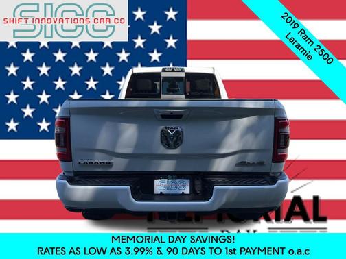 Bright White Clearcoat 2019 RAM 2500 Laramie Crew Cab 4x4 6'4' Box