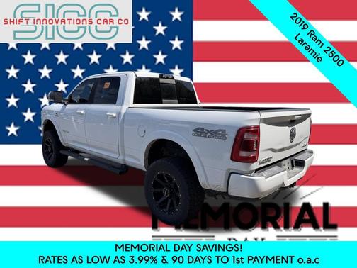 Bright White Clearcoat 2019 RAM 2500 Laramie Crew Cab 4x4 6'4' Box