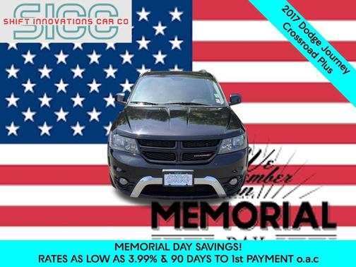 Pitch Black Clearcoat 2017 Dodge Journey Crossroad