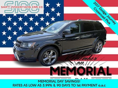 Pitch Black Clearcoat 2017 Dodge Journey Crossroad