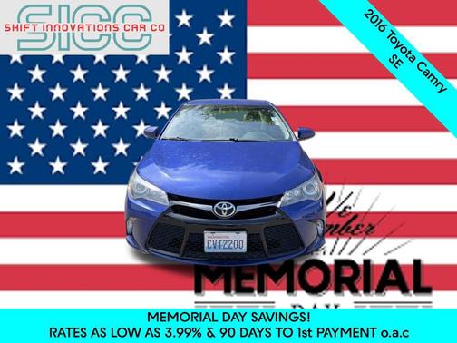 Blue Crush Metallic 2016 Toyota Camry SE