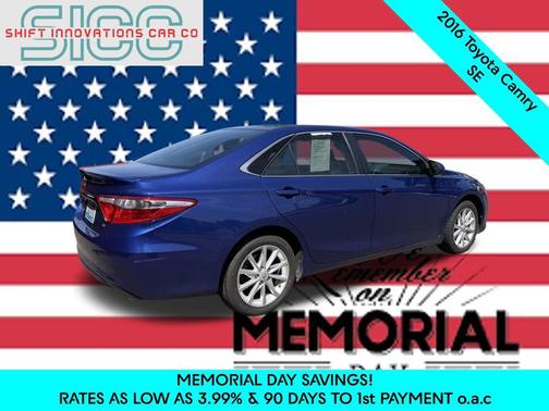 Blue Crush Metallic 2016 Toyota Camry SE