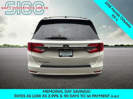 White Diamond Pearl 2018 Honda Odyssey EX-L