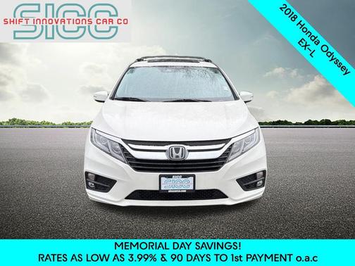 White Diamond Pearl 2018 Honda Odyssey EX-L