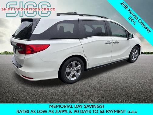 White Diamond Pearl 2018 Honda Odyssey EX-L