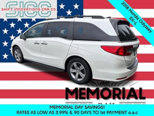 White Diamond Pearl 2018 Honda Odyssey EX-L