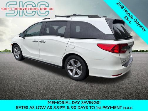 White Diamond Pearl 2018 Honda Odyssey EX-L