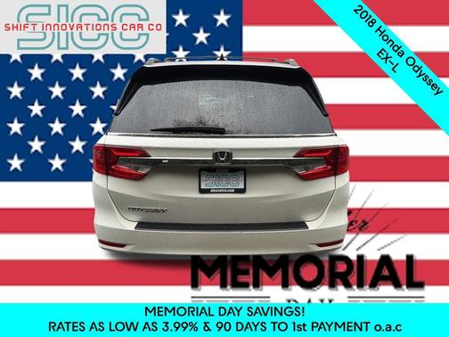 White Diamond Pearl 2018 Honda Odyssey EX-L
