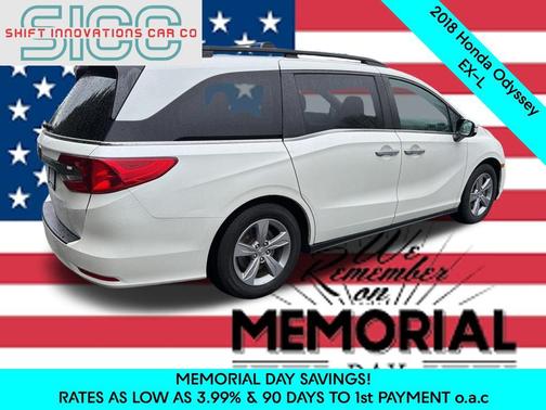 White Diamond Pearl 2018 Honda Odyssey EX-L