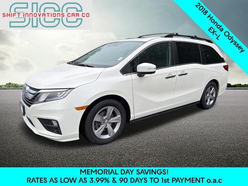 White Diamond Pearl 2018 Honda Odyssey EX-L
