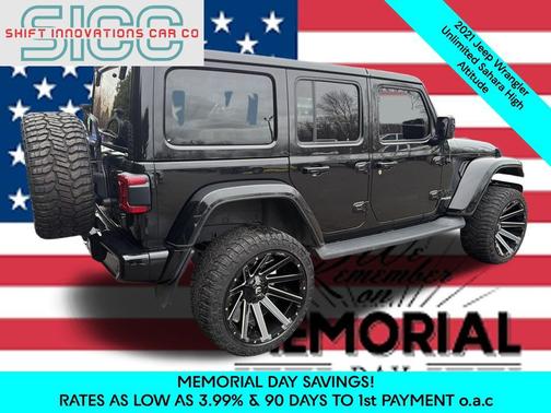 Black Clearcoat 2021 Jeep Wrangler Unlimited Sahara
