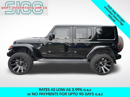 Black Clearcoat 2021 Jeep Wrangler Unlimited Sahara
