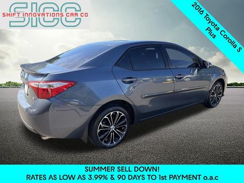 Slate Metallic 2016 Toyota Corolla S Plus