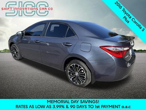 Slate Metallic 2016 Toyota Corolla S Plus