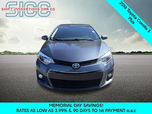 Slate Metallic 2016 Toyota Corolla S Plus