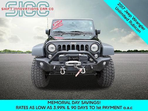 Black Clearcoat 2017 Jeep Wrangler Unlimited Rubicon
