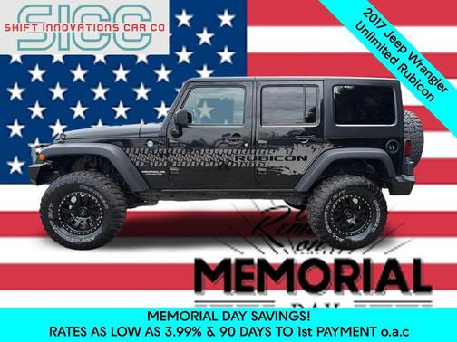Black Clearcoat 2017 Jeep Wrangler Unlimited Rubicon