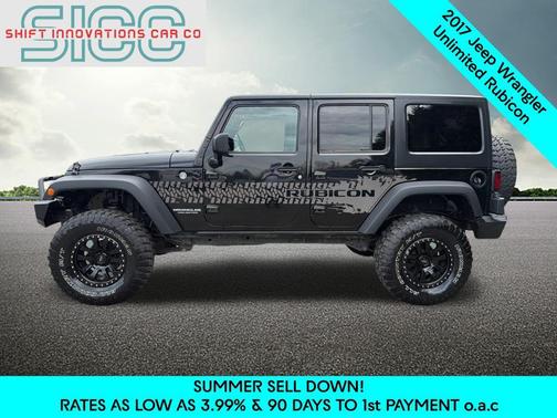 Black Clearcoat 2017 Jeep Wrangler Unlimited Rubicon