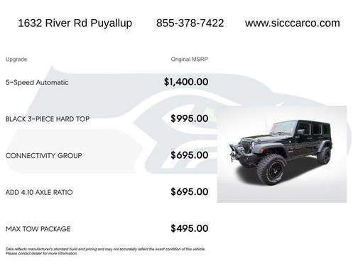 Black Clearcoat 2017 Jeep Wrangler Unlimited Rubicon