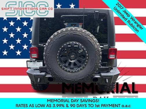 Black Clearcoat 2017 Jeep Wrangler Unlimited Rubicon