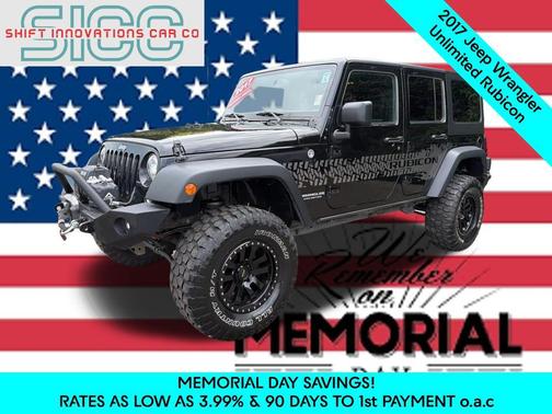 Black Clearcoat 2017 Jeep Wrangler Unlimited Rubicon