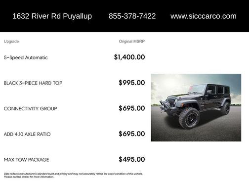 Black Clearcoat 2017 Jeep Wrangler Unlimited Rubicon