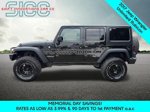Black Clearcoat 2017 Jeep Wrangler Unlimited Rubicon