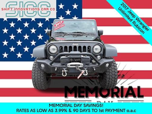 Black Clearcoat 2017 Jeep Wrangler Unlimited Rubicon