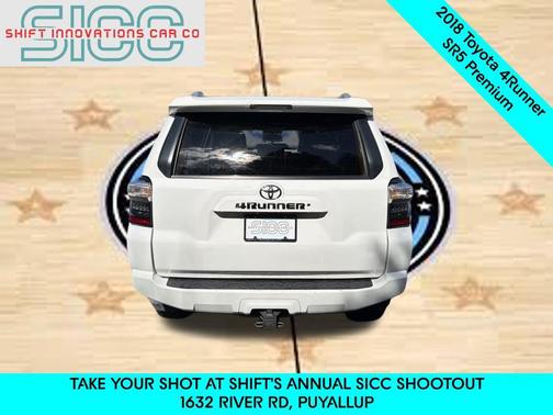 Super White 2018 Toyota 4Runner SR5