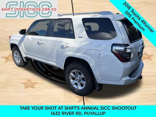 Super White 2018 Toyota 4Runner SR5