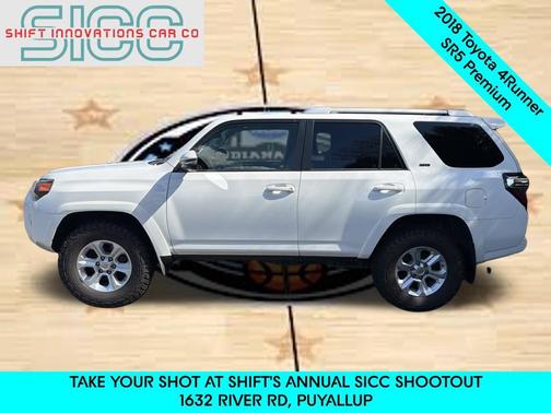 Super White 2018 Toyota 4Runner SR5