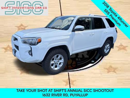Super White 2018 Toyota 4Runner SR5