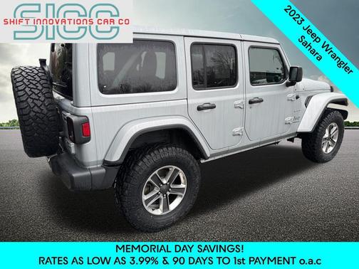 Silver Zynith Clearcoat 2023 Jeep Wrangler 4-Door Sahara
