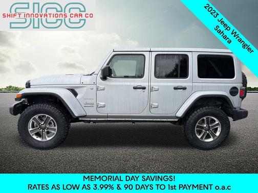 Silver Zynith Clearcoat 2023 Jeep Wrangler 4-Door Sahara